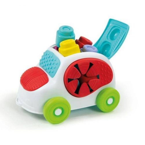 Baby autó puha építőkockákkal - Clemmy