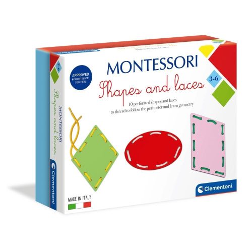 Montessori - Fűzős játék formákkal - Clementoni